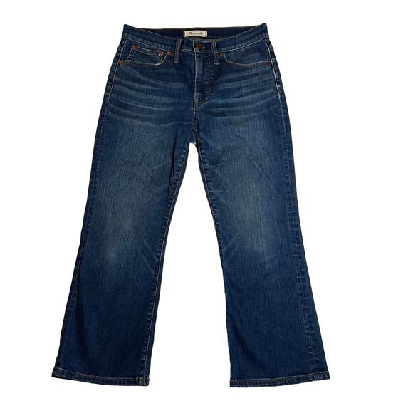 Madewell Petite Cali Demi-Boot Jeans in Lockwood Wash Size 27P **FLAW** - Picture 1 of 12